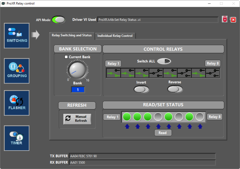 LabVIEW 릴레이 제어