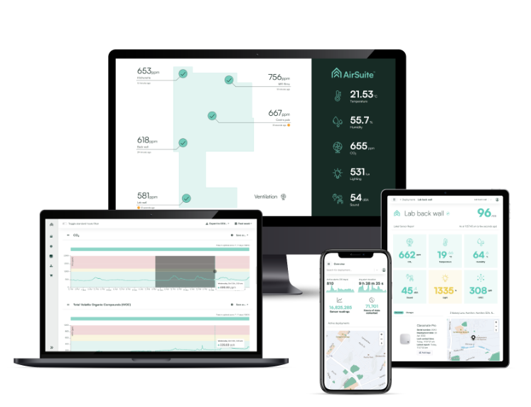 AirSuite 데이터 화면