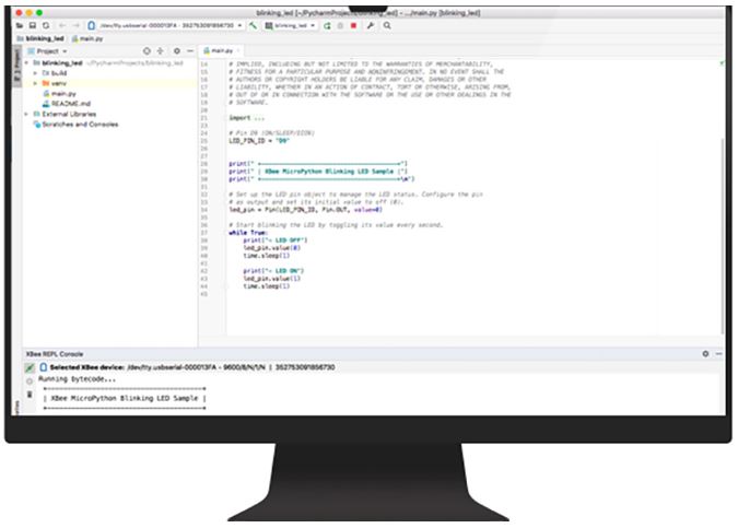Digi XBee MicroPython PyCharm IDE 플러그인 튜토리얼