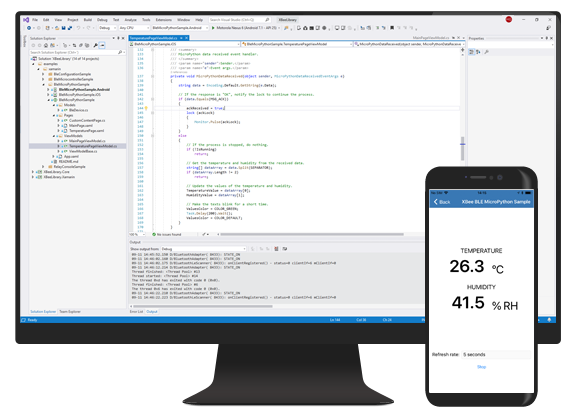 Bluetooth용 Digi XBee Mobile SDK