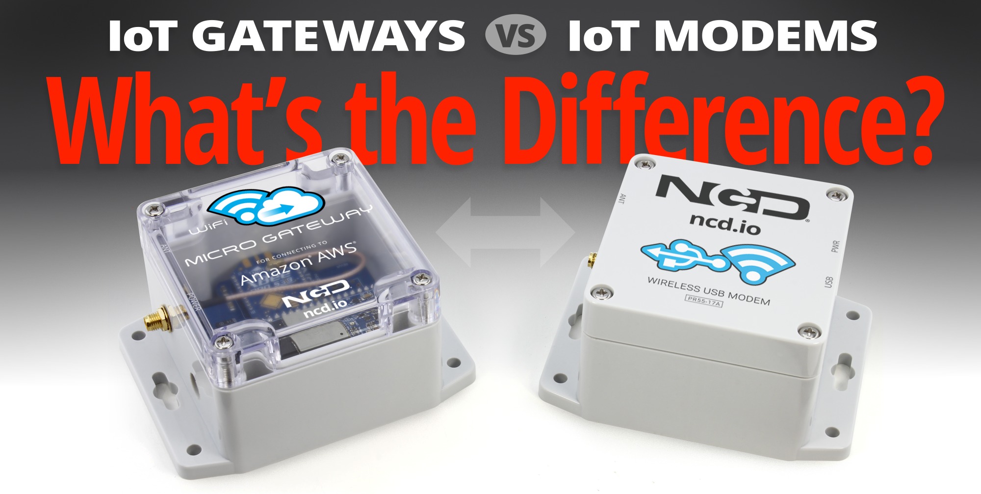 NCD IoT 게이트웨이와 모뎀