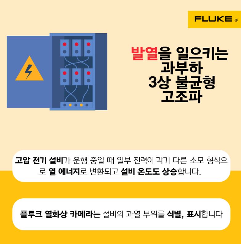 고압 전기 설비 발열 이미지