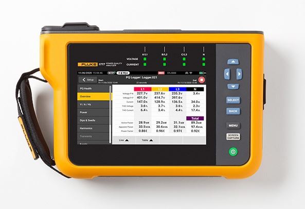 Fluke 1770 시리즈 3상 전력 품질 분석기 제품 사진
