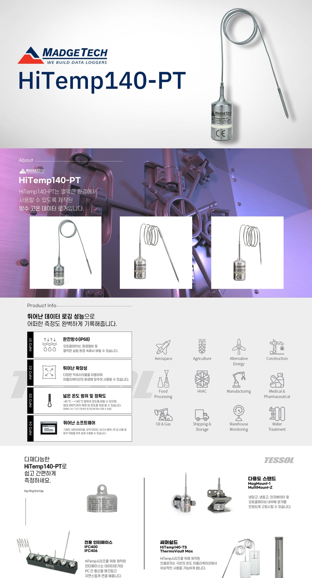 MADGETECH HiTemp140-PT 상세 이미지 1