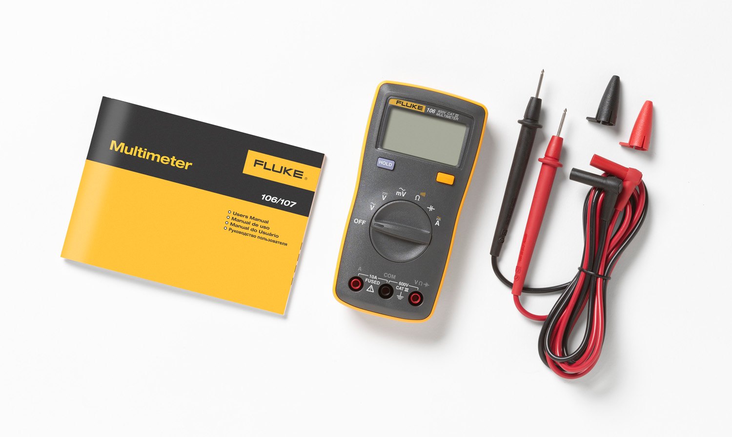 Fluke 106 ESP - 멀티미터와 테스트 리드, 설명서 구성품
