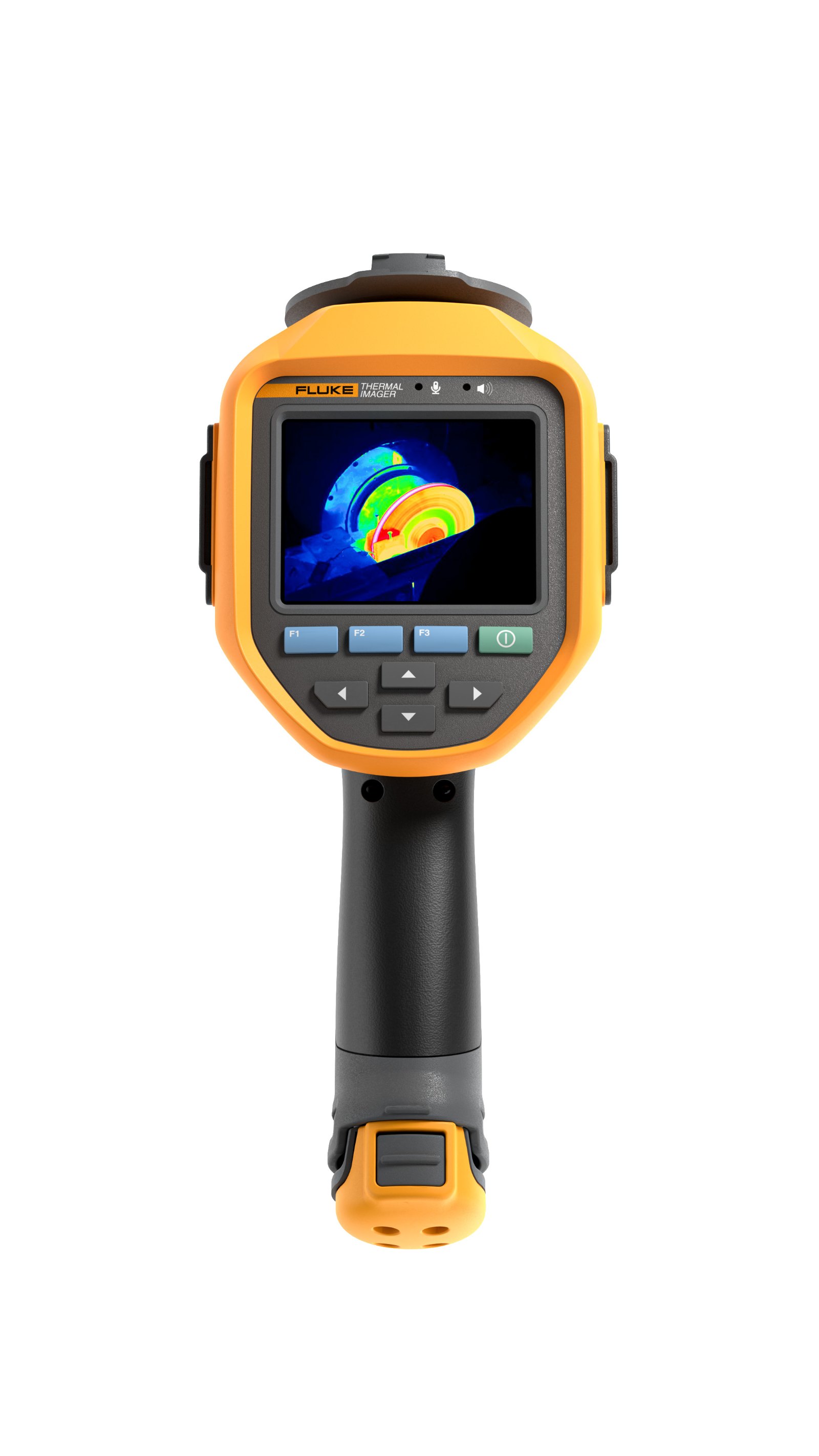 FLUKE Ti480U - 화면과 손잡이가 보이는 열화상카메라 후면