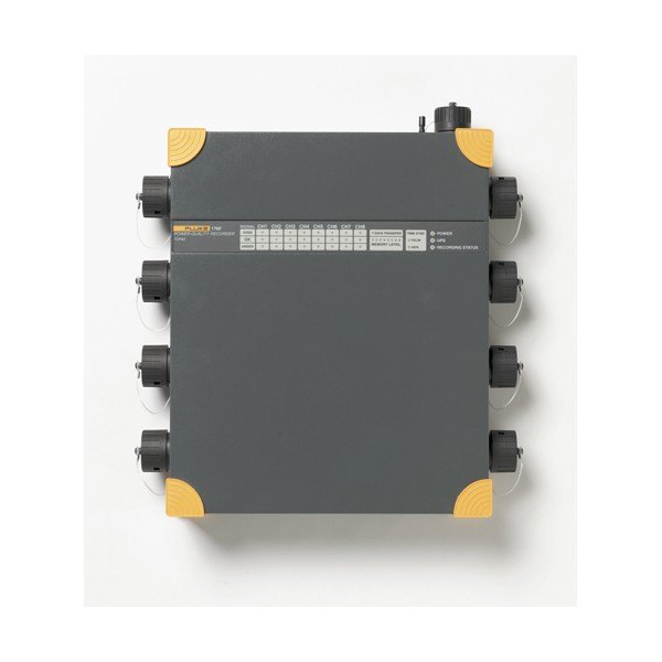 Fluke 1760 - 측면 커넥터 포트가 나란한 전력 레코더 본체