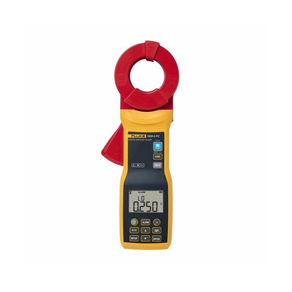 Fluke 1630-2FC - 표시창과 버튼이 있는 접지 클램프 본체 전면