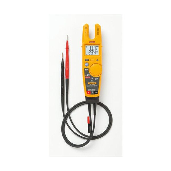 Fluke T6-1000PRO - 표시창과 오픈형 클램프, 테스트 리드가 있는 테스터