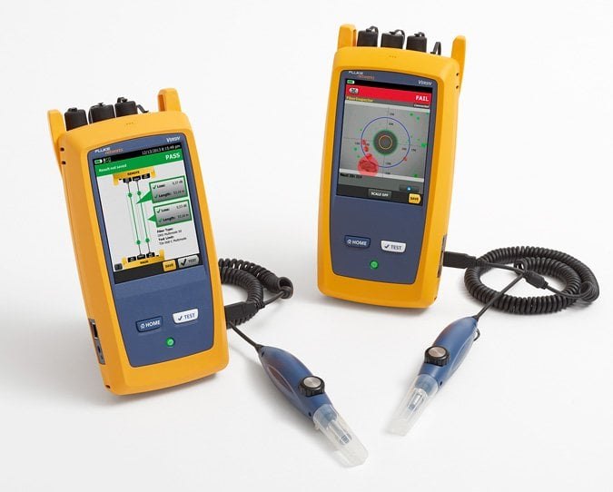 FLUKE NETWORKS CFP2-100-Q / CFP-100-QI / CFP-Q-ADD - 광 손실 시험기 본체 2대와 검사 프로브