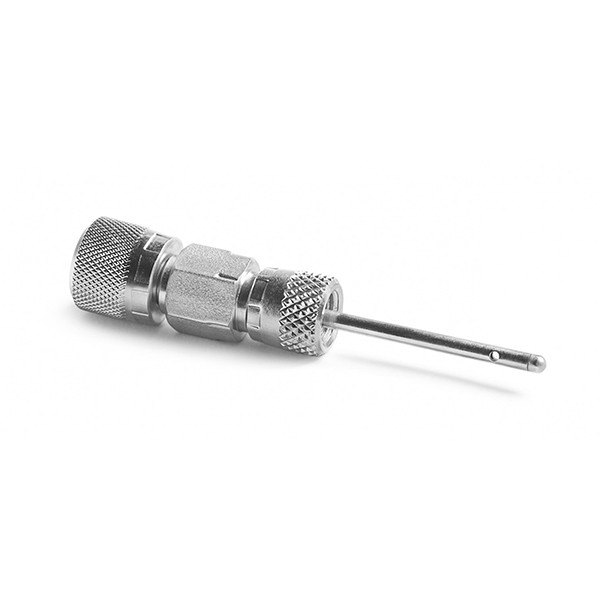 RALSTON INSTRUMENTS QTHA-PMSA-0.125-1.5 - 가는 프로브가 달린 널링 스테인리스 어댑터