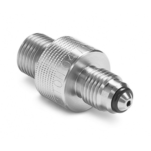 RALSTON INSTRUMENTS QTHA-2MS0-AN-QD - 널링 몸체와 수나사가 있는 스테인리스 어댑터