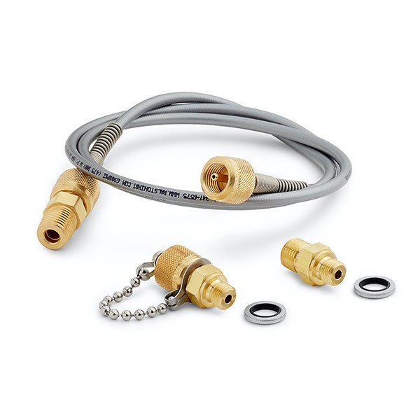 RALSTON INSTRUMENTS QTHA-KIT34 - 호스와 체인 캡, 황동 어댑터 구성품