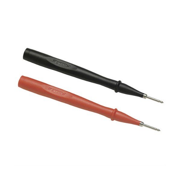 FLUKE TP2 - 가늘고 긴 검정과 빨강 테스트 프로브 한 쌍