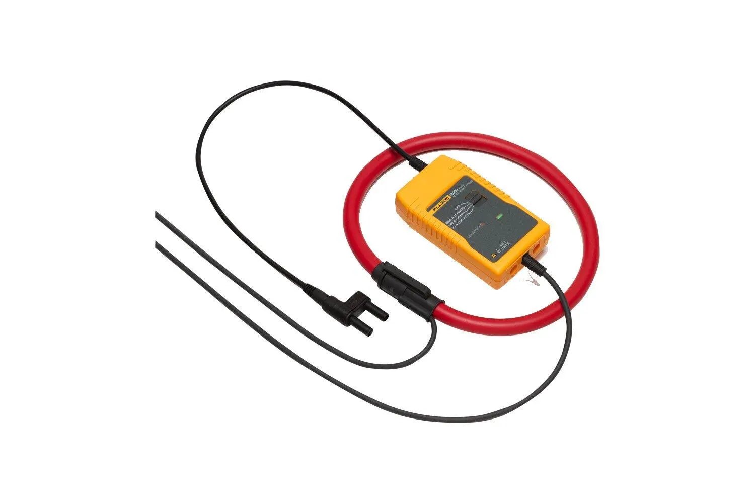 FLUKE I2000 FLEX - 붉은 플렉시블 코일과 본체, 출력 케이블 구성