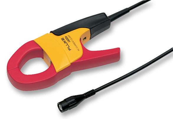 FLUKE I400S - 붉은 클램프 헤드와 출력 케이블이 보이는 전류 클램프