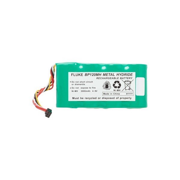 FLUKE BP120MH - 리드선이 연결된 녹색 충전식 배터리 팩