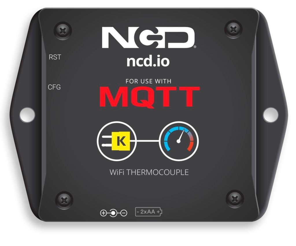 NCD PR58-4_MQTT - NCD 로고가 새겨진 무선 센서 본체 전면부