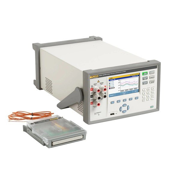 FLUKE CALIBRATION 1586A - 그래프 화면이 있는 스캐너 본체와 입력 모듈