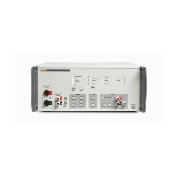 FLUKE CALIBRATION 52120A - 전류 출력 단자와 조작 버튼이 있는 증폭기 전면