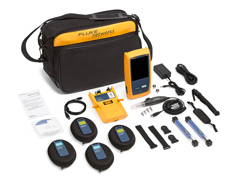 FLUKE NETWORKS OFP2-100-Q / OFP2-100-QI / OFP-Q-ADD - OTDR 본체와 모듈, 케이블, 가방 등 전체 구성품