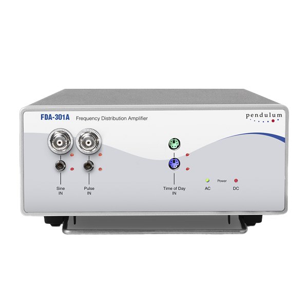 PENDULUM FDA-301A - BNC 입력 단자와 상태 표시등이 있는 증폭기 전면