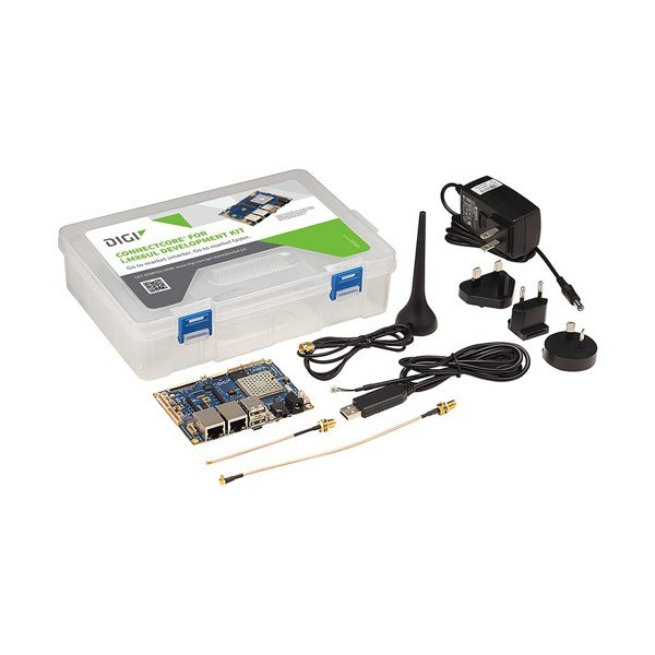 Digi ConnectCore® 6UL - 키트 케이스와 안테나, 어댑터, 케이블 등 구성품