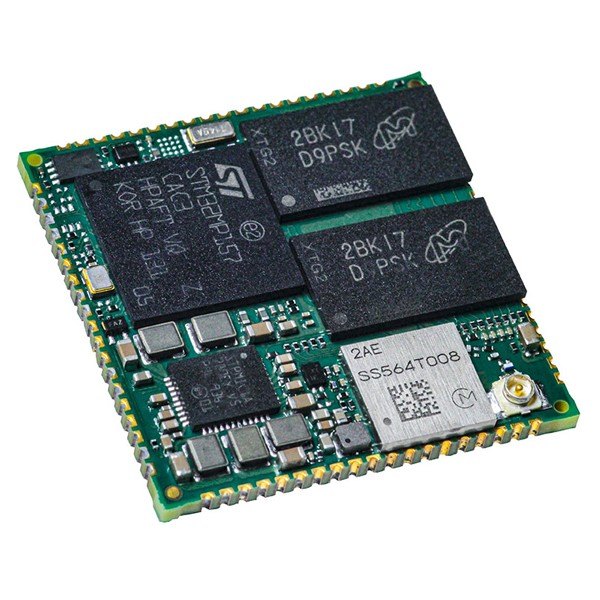 Digi ConnectCore MP1 - 메모리와 칩이 실장된 소형 임베디드 모듈 외형