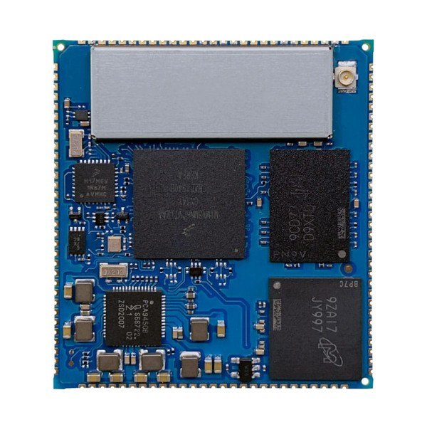 Digi ConnectCore 8M Mini - 방열판과 칩이 보이는 모듈 상단