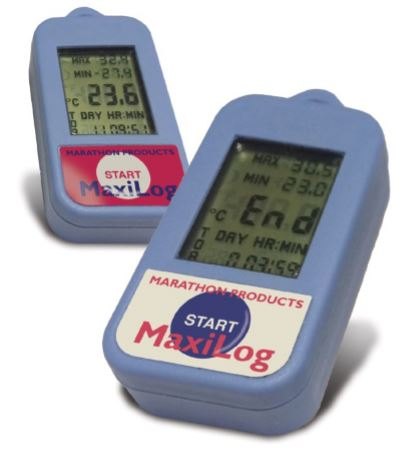 SpotSee MaxiLog(-35℃) - LCD 표시창이 있는 온도 데이터 로거 외형
