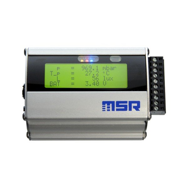 MSR255 - 표시창과 단자대가 있는 알루미늄 케이스 데이터로거