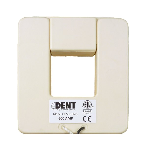 DENT INSTRUMENTS CT-SCM-0600 - 사각 개구부가 있는 분할형 전류 변압기 전면