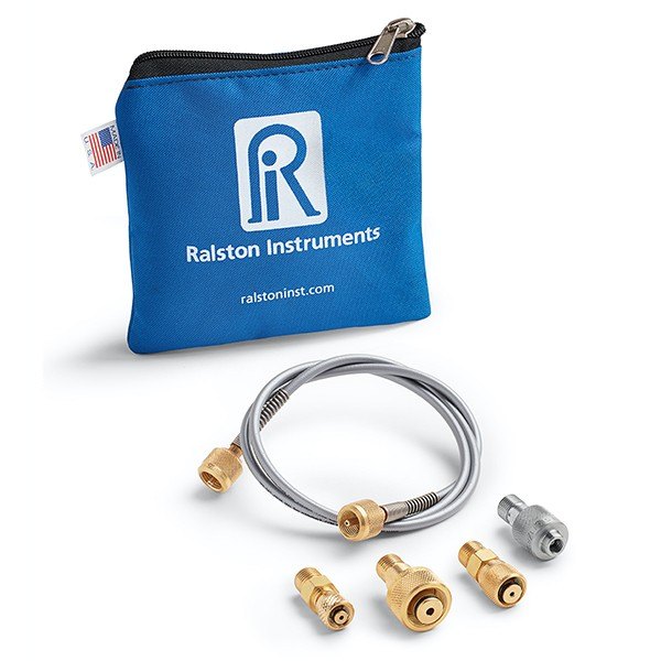 RALSTON INSTRUMENTS QTHA-KIT31 - 파우치와 호스, 황동 튜브 피팅 커넥터 구성품