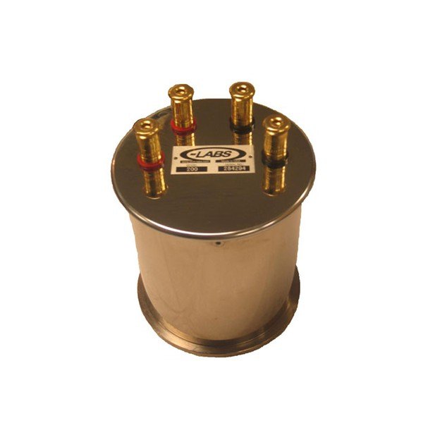 OHM-LABS The 200-Series Resistance Standards - 상단에 황동 단자가 있는 원통형 표준 저항기