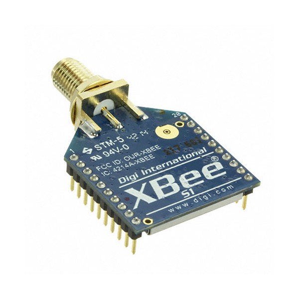DIGI XB24-ASI-001 - 안테나 커넥터가 달린 무선 모듈의 상단 기판