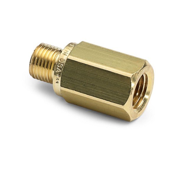 RALSTON INSTRUMENTS QTHA-1FB0 - 암나사부와 육각 몸체가 보이는 황동 커넥터