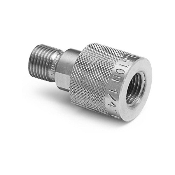 RALSTON INSTRUMENTS QTHA-1FS0-QD - 널링 손잡이와 암나사부가 있는 스테인리스 커넥터