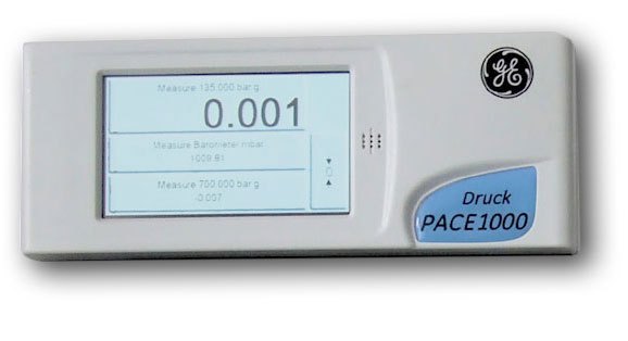 PACE1000 - 터치 표시창이 있는 압력 교정기 본체 전면부