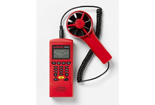 AMPROBE TMA40-A - 풍속 프로브와 본체가 연결된 풍속계