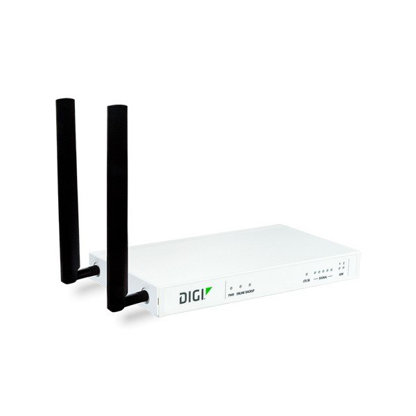 Digi Connect IT4 - 안테나 2개를 연결한 흰색 콘솔 서버 외형