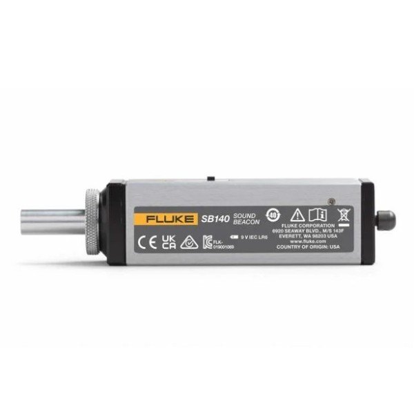 FLUKE SB140 - 측면 라벨과 연결 나사부가 보이는 사운드 비콘