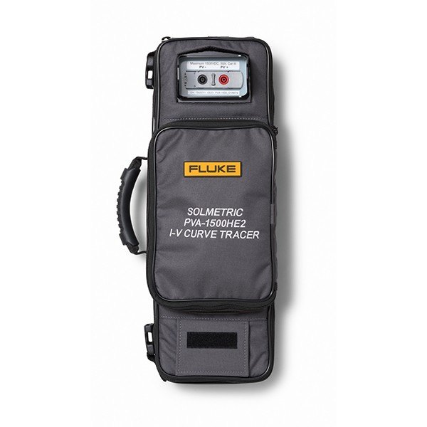 FLUKE PVA-1500 시리즈 - I-V 곡선 트레이서를 담은 휴대용 가방 전면