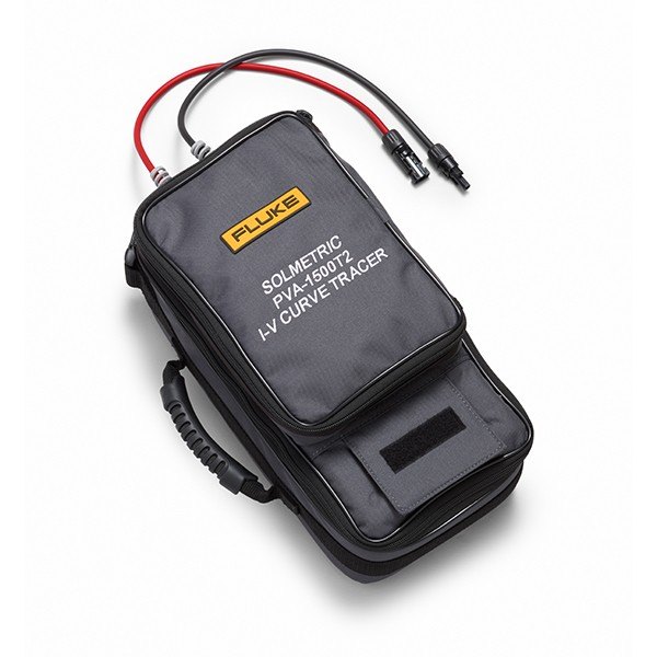 FLUKE PVA-1500 시리즈 - PV 커넥터 케이블이 연결된 트레이서 휴대 가방