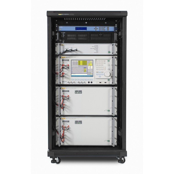 FLUKE CALIBRATION 6135A - 장비들이 적층된 랙 형태의 교정 시스템 전체 모습