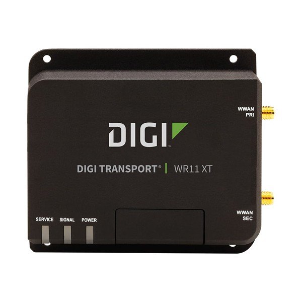 DIGI WR11 XT - 로고와 표시등이 보이는 라우터 상단 모습