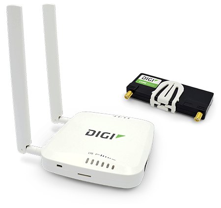 DIGI 6310-DX - 안테나가 달린 셀룰러 익스텐더와 플러그인 모뎀