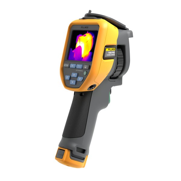FLUKE TIS65 PRO - 화면과 손잡이가 보이는 열화상 카메라 비스듬한 모습