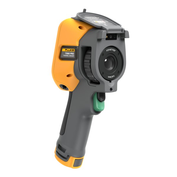 FLUKE TIS65 PRO - 렌즈와 트리거가 보이는 카메라 앞쪽 모습