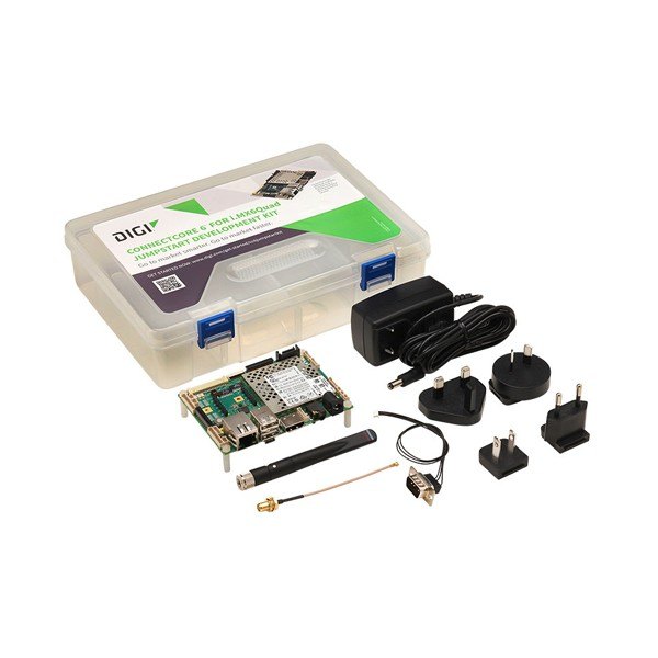 DIGI CC-WMX6-KIT - 개발 보드와 어댑터, 안테나 등이 담긴 키트 구성품