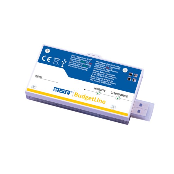 MSR64 - 라벨과 USB 단자가 보이는 로거 뒷면 모습